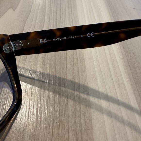 Ray Ban RB2126 State Street Glasses Transparent Yellow Blue Lenses Brown Tortois main image 8